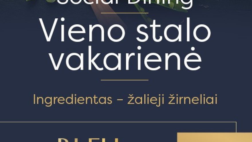 Vieno stalo vakarienė | Žalieji žirneliai | ”Bleu de Frenkel” restoranas