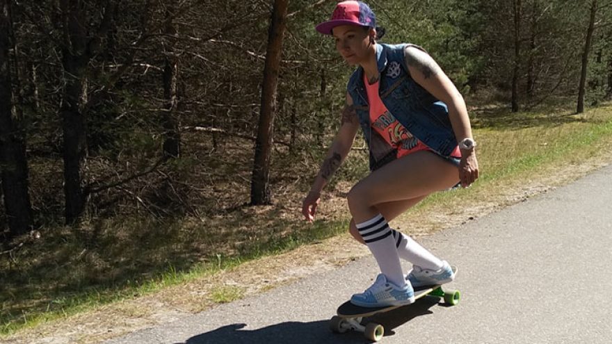 Longboarding treniruotė