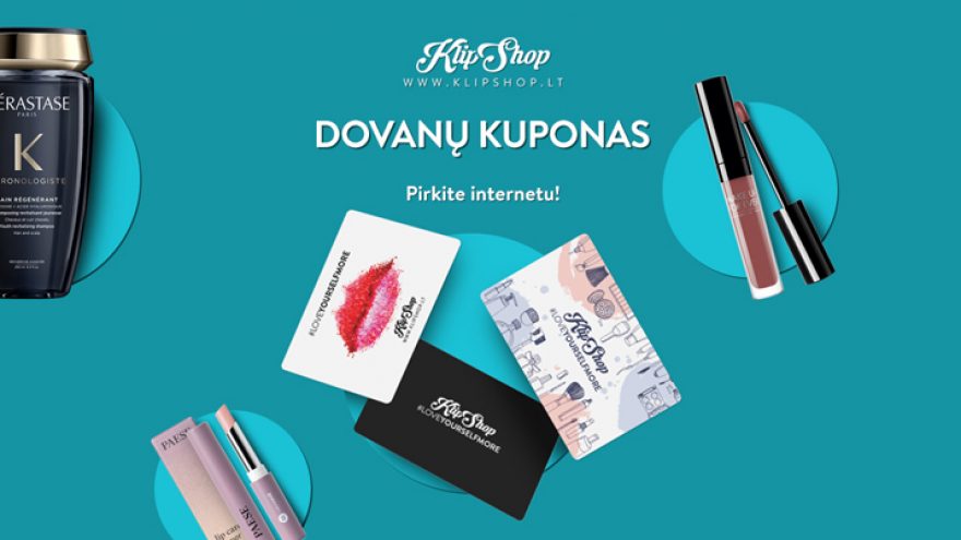 Dovanų kuponas Klipshop.lt parduotuvėje