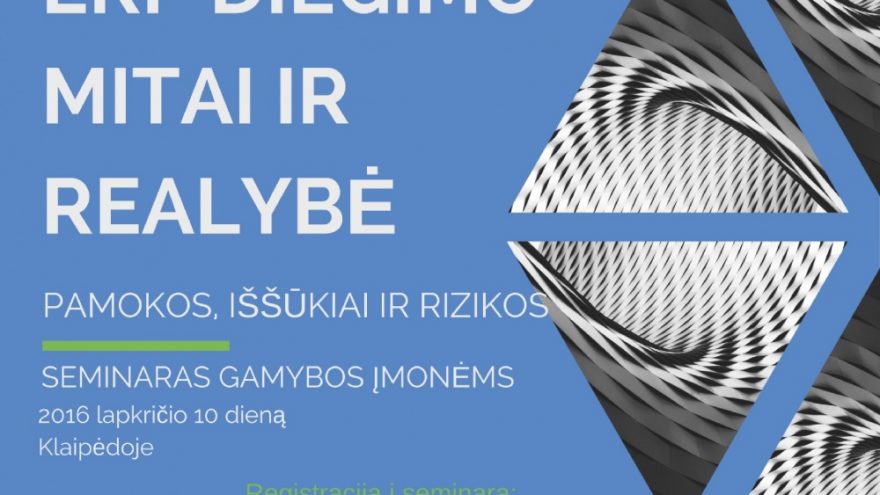 ERP diegimo mitai ir realybė