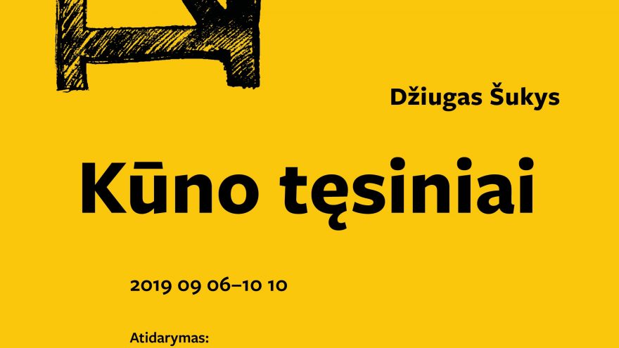 Džiugo Šukio personalinė paroda „Kūno tęsiniai”