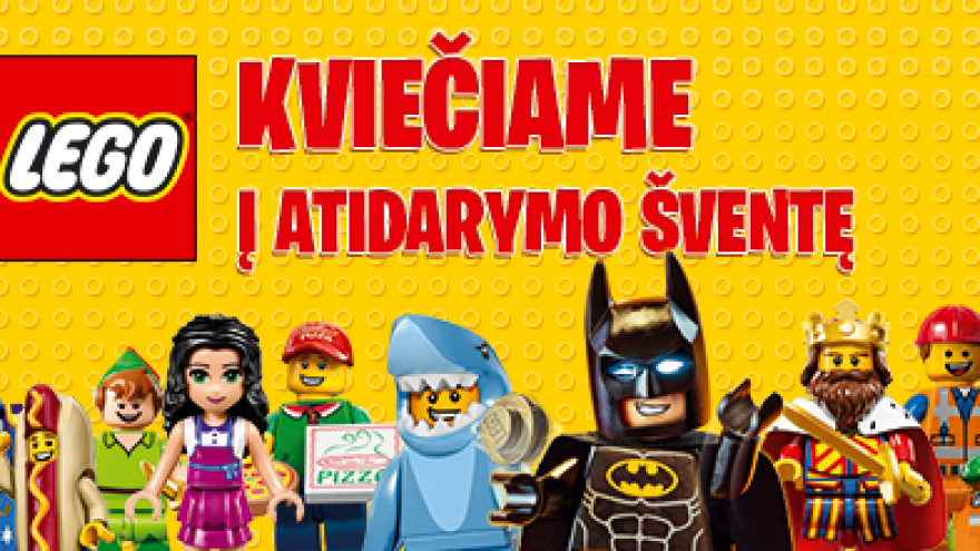 Naujos LEGO parduotuvės atidarymas PC Akropolis Klaipėdoje