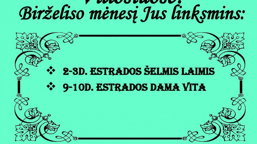 Gyvos muzikos vakaras su estrados šelmiu Laimiu