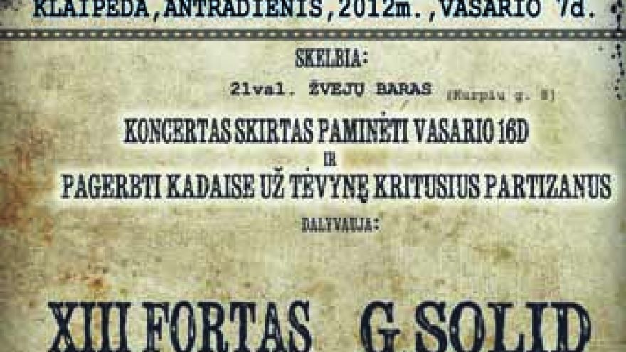 Niekas nenorėjo mirti KLAIPĖDOJE