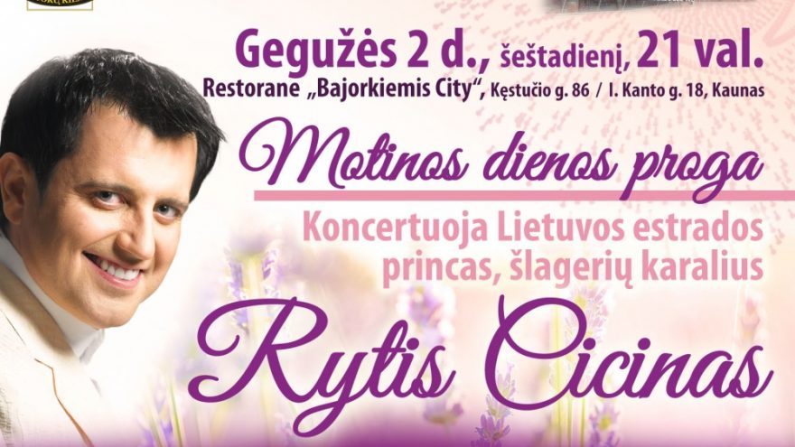 restorane Bajorkiemis city koncertuoja Rytis Cicinas