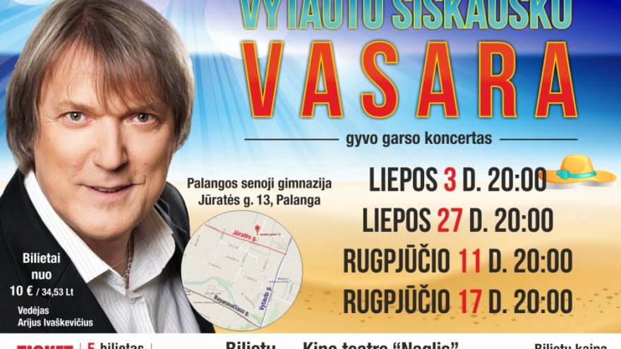 V. ŠIŠKAUSKO VASARA PALANGOJE – KONCERTAS