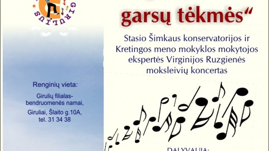Koncertas „Nešami garsų tėkmės“