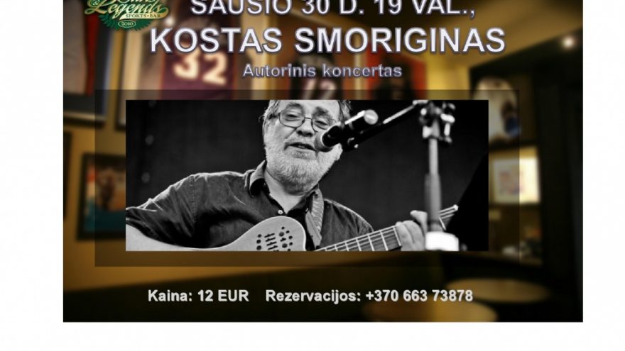 Kostas Smoriginas. Autorinis koncertas