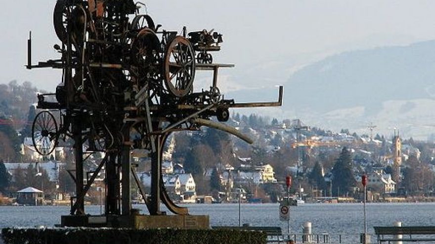 Šveicarijos menininkų portretai. Jean Tinguely