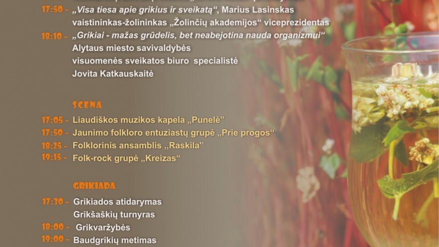 Grikių šventė Alytuje!