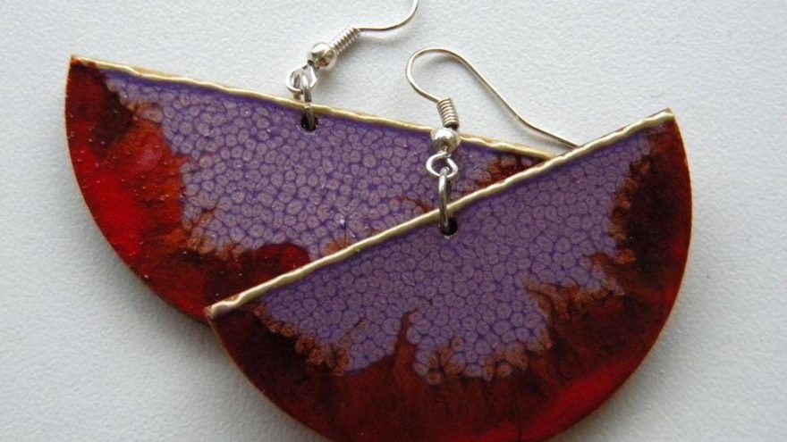 Kūrybinis papuošalas šaltos emalės technika