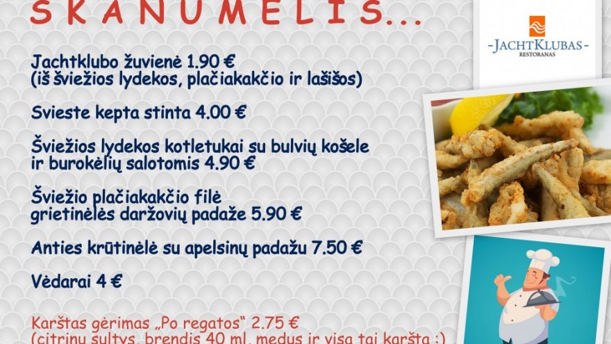 Savaitgalio žuvies patiekalų meniu