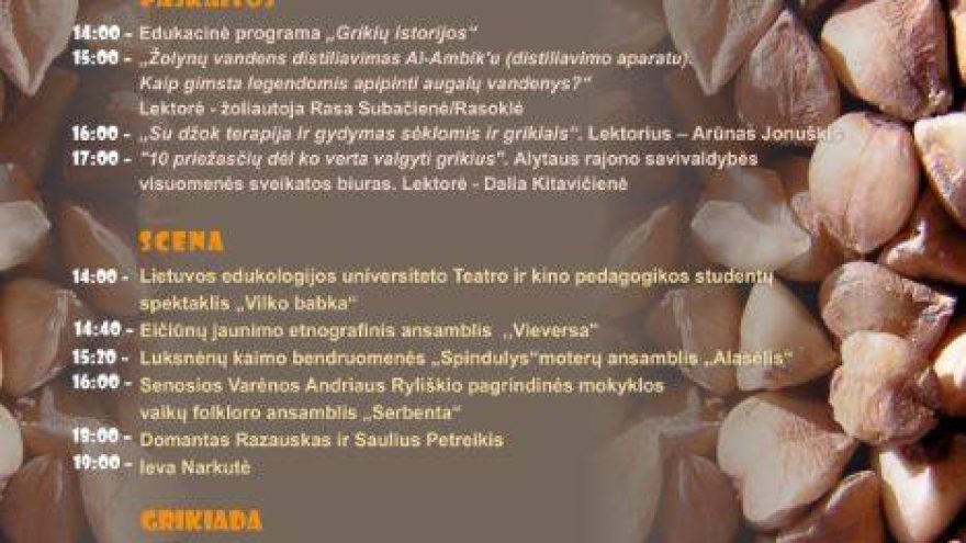 Grikių šventė Alytuje