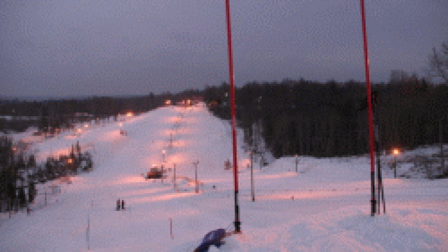 Slidinėjimas Žagarkalnyje (Latvija)