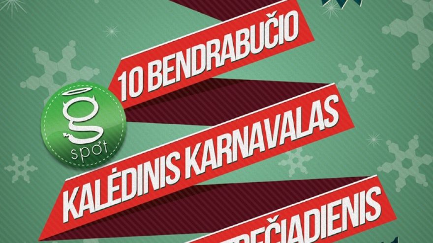 KTU 10 bendrabučio Kalėdinis karnavalas