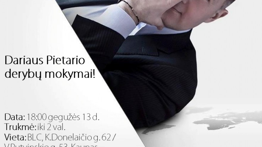 Dariaus Pietario derybų mokymai