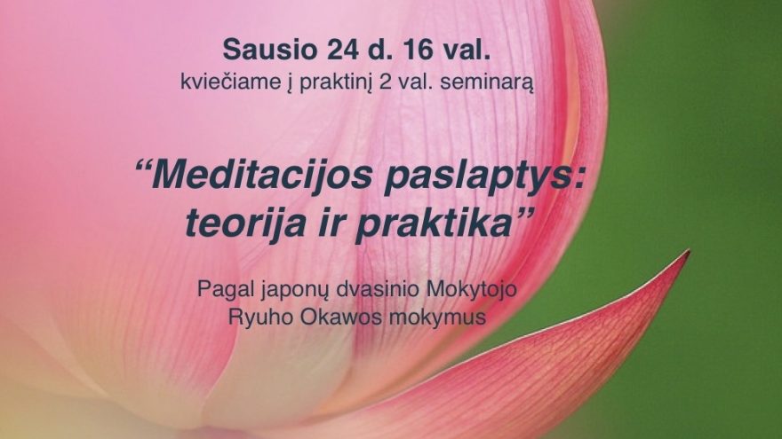 Meditacijos paslaptys: teorija ir praktika