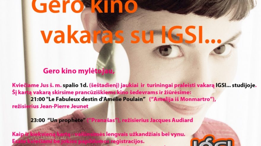 Gero kino vakaras su IGSI…