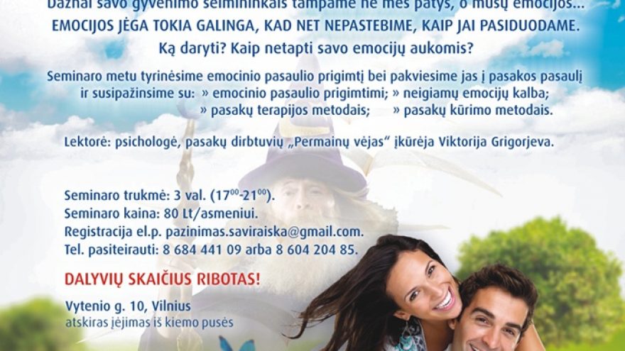 EMOCIJOS MŪSŲ GYVENIME: KAIP NETAPTI JŲ AUKA