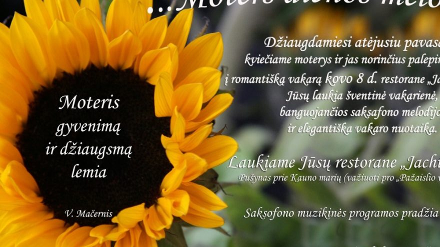 Moters dienos melodija…