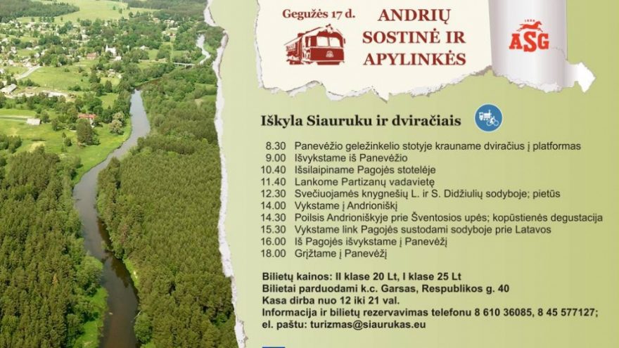Iškyla siauruku ir dviračiais į Andrių sostinę