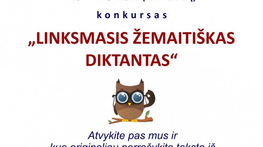 Konkursas ,,Linksmasis žemaitiškas diktantas”