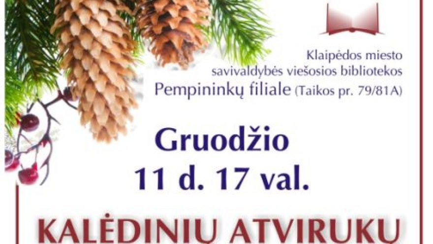 Kalėdinių atvirukų dirbtuvėlės