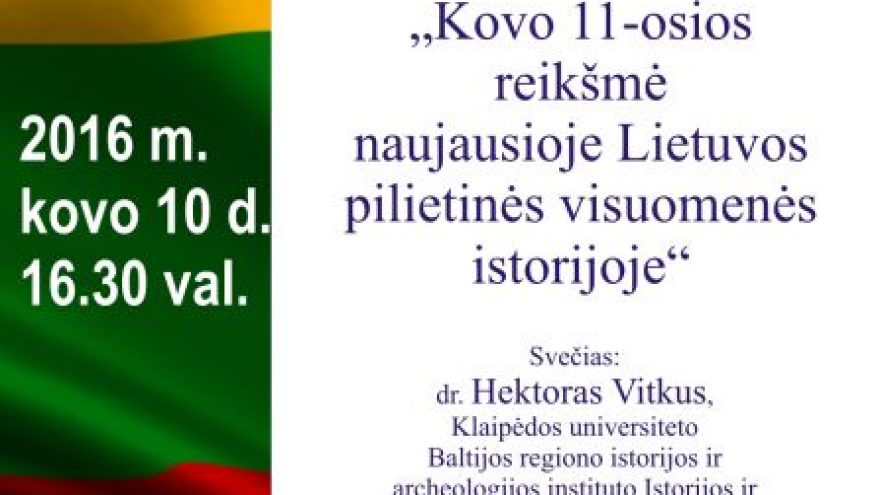 Kovo 11-osios paminėjimas