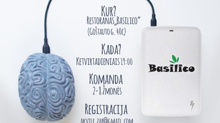 Protų mūšis restorane “Basilico”