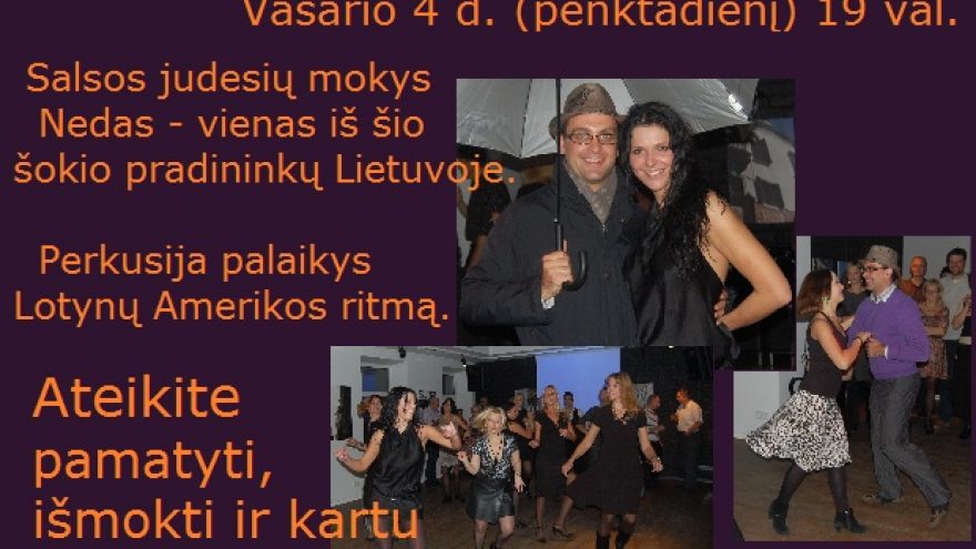 Šokių vakarėlis Lotynų Amerikos ritmu