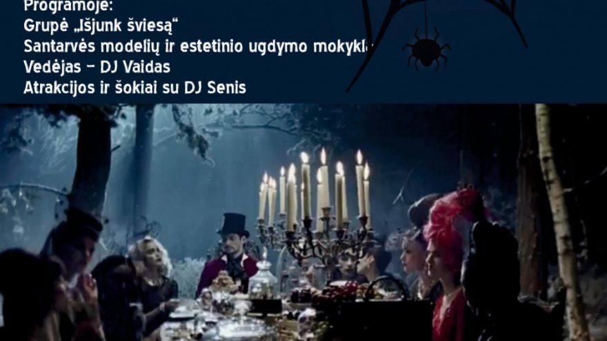 Išjungiam šviesą. Helovyno puota