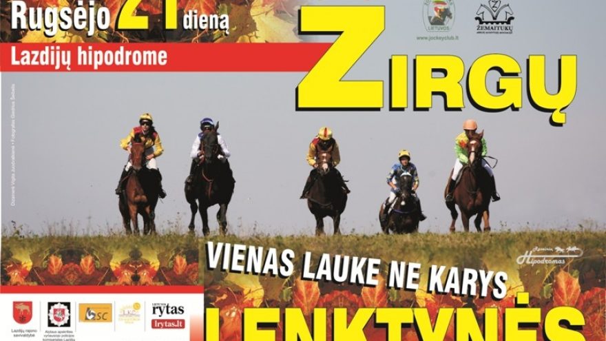Žirgų lenktynės Lazdijų hipodrome