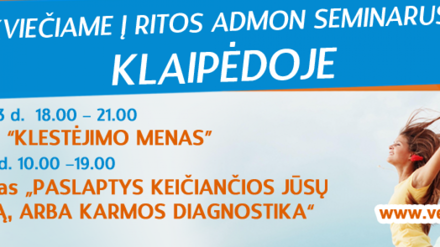 3 dienų seminaras: „LAIMĖ ASMENINIAME GYVENIME”