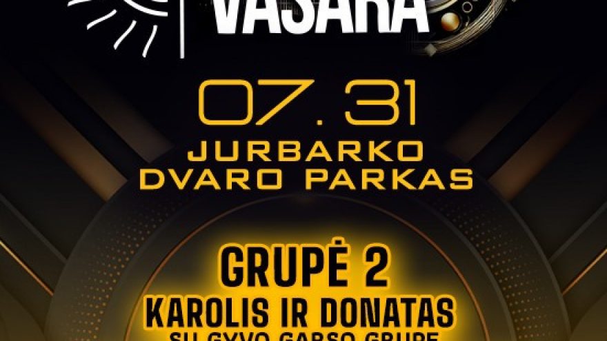 MANO VASARA JURBARKE 2026