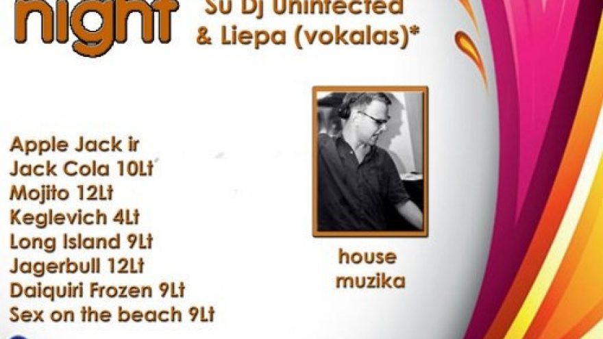 Jazz/house night su Dj Uninfected & Liepa (vokalas)
