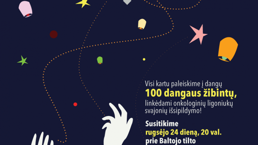 100 dangaus žibintų – kylančių svajonių