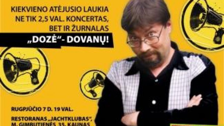 Humoro žurnalo “Dozė” pristatymas su Raimondu Bingeliu