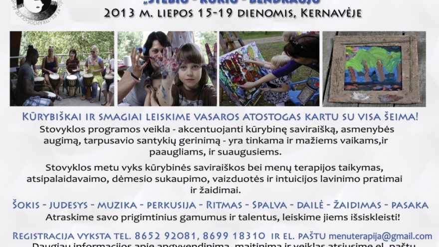 Kūrybinė stovykla šeimoms
