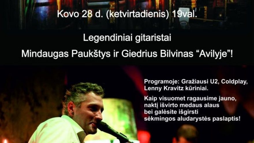 Akustinių gitarų koncertas “Avilyje”!