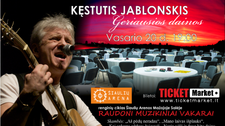 Kęstutis Jablonskis – koncertas Šiauliuose!