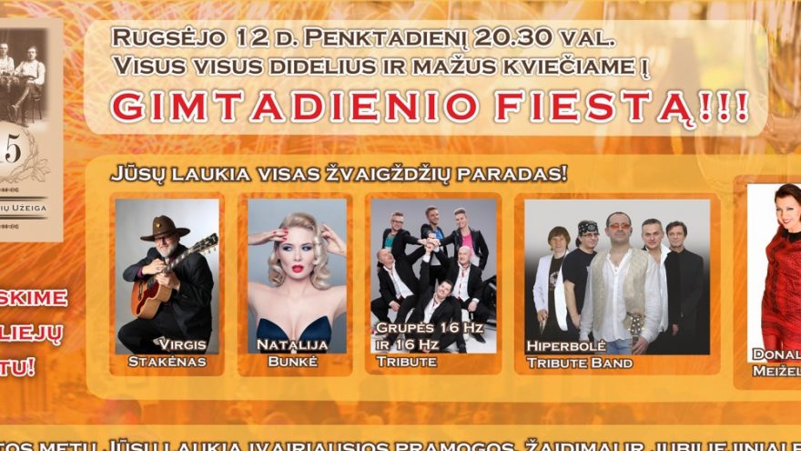 Restoranų tinklo “Bernelių užeiga” 15-asis GIMTADIENIS