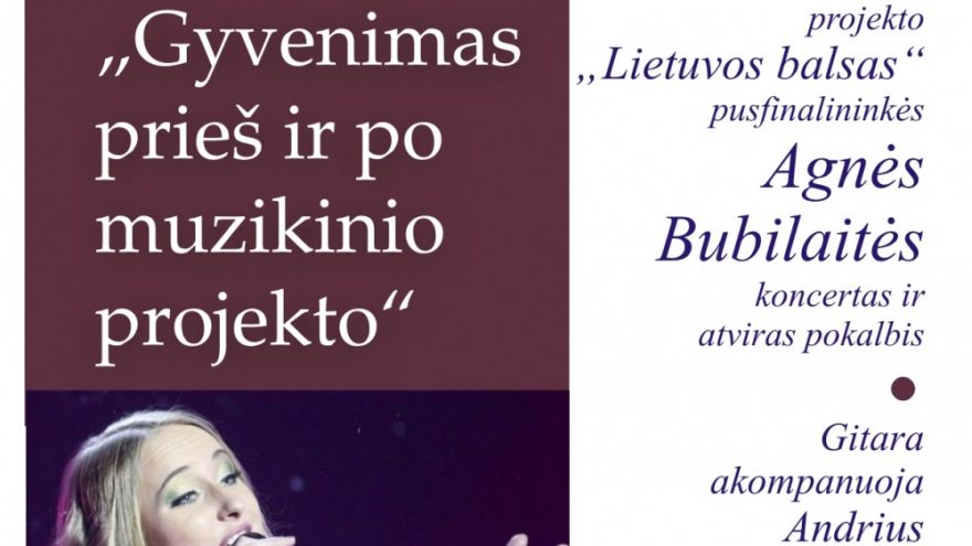 Akustinis Agnės Bubilaitės koncertas