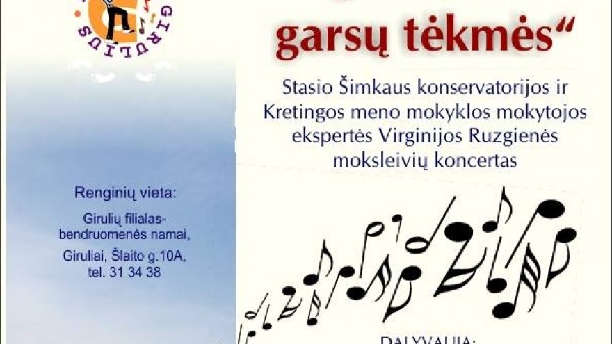 Koncertas ,,Nešami garsų tėkmės”