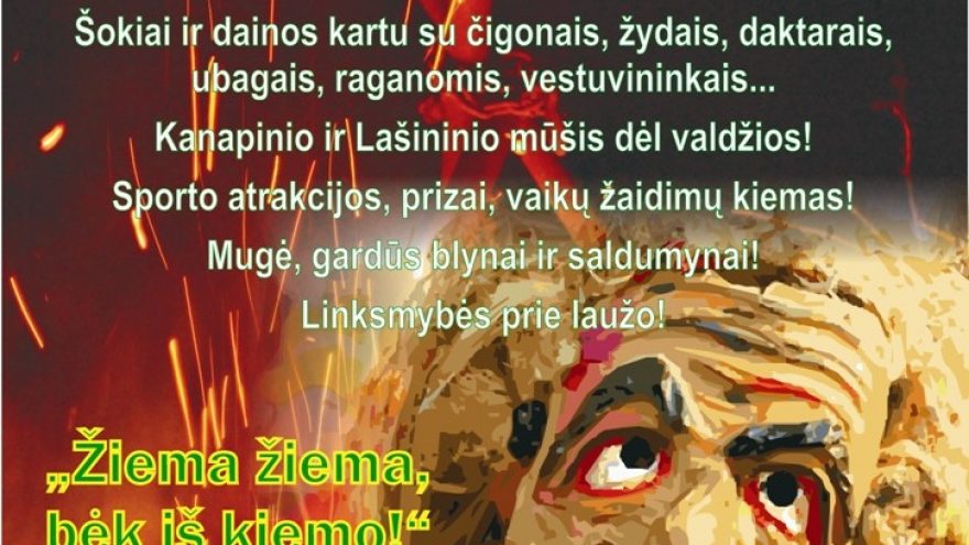 Užgavėnės „Žiema, žiema, bėk iš kiemo“