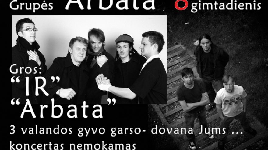 “Arbatos” GIMTADIENIS!