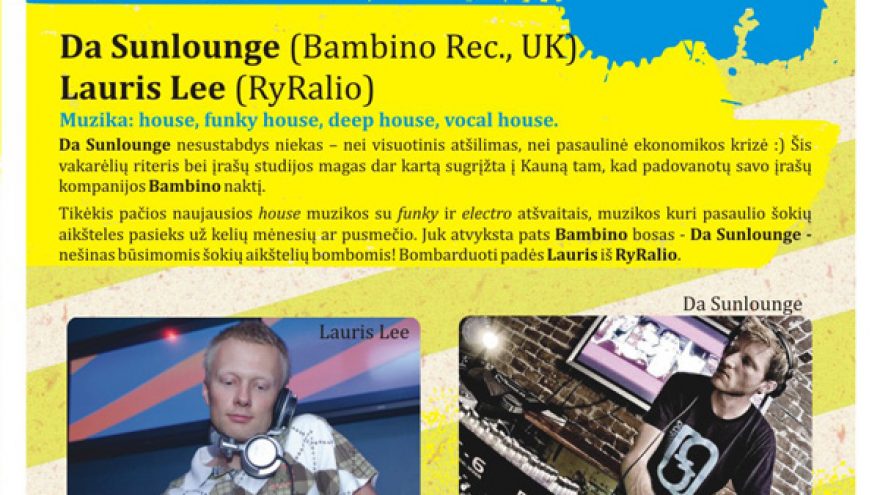 BAMBINO NIGHT: DA SUNLOUNGE