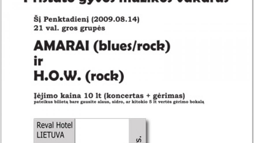 Blues/Rock penktadienio koncerte klube ROUTE 66
