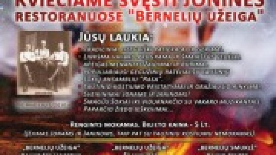 Joninės “Bernelių užeigoje”