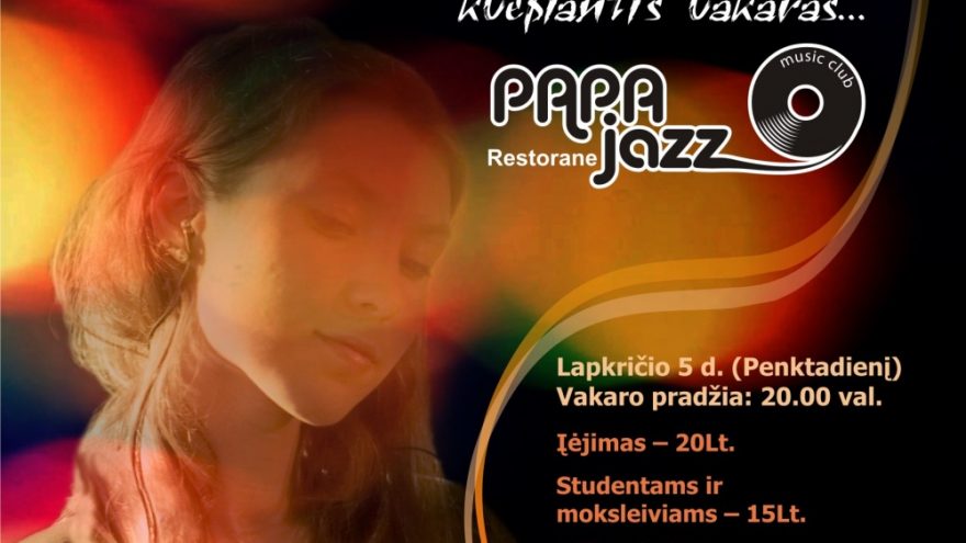 Norah Jones by “Saulės kliošas” Live @ “Papa Jazz”
