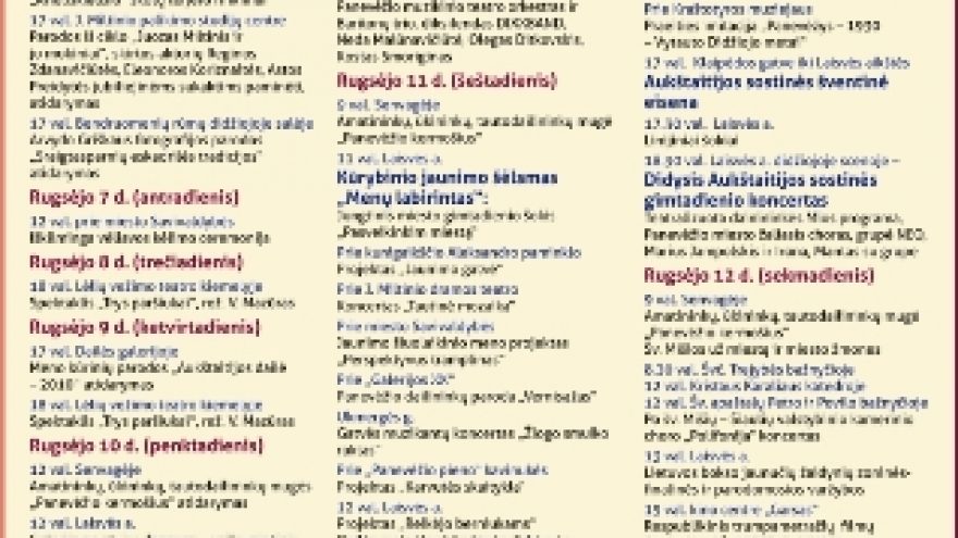 Panevėžio miesto gimtadienis